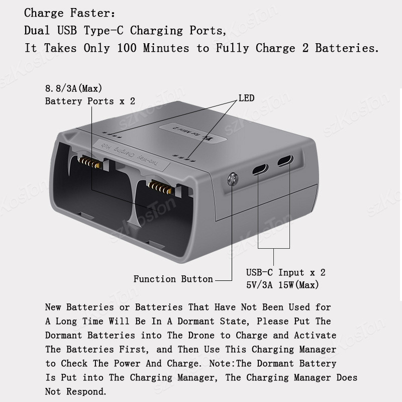Untuk DJI Mini 4K/MINI 2/Mini  - Drone Power Bank ulasan dan harga